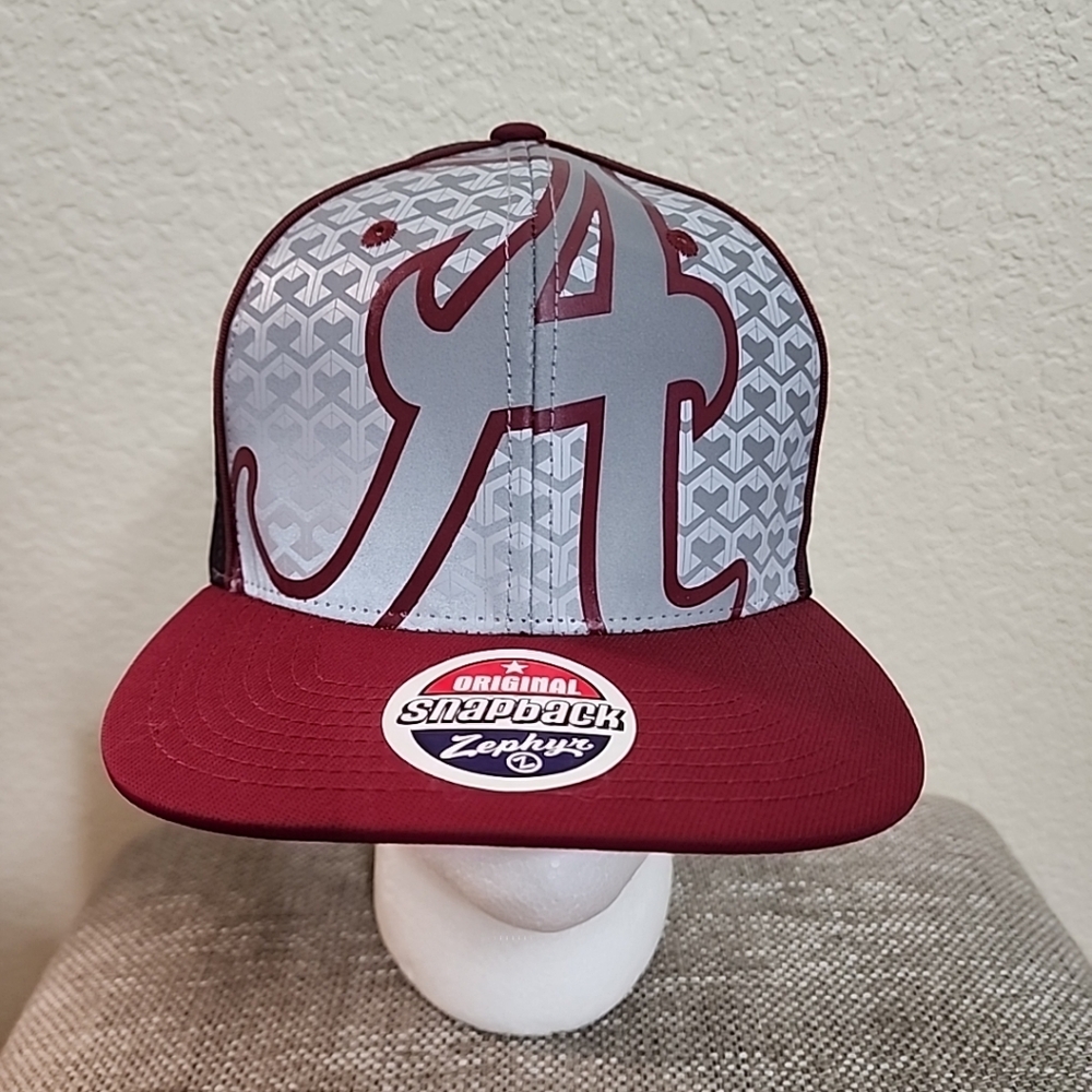 Zephyr NCAA Alabama Crimson Tide RARE "Reflector" Original SnapBack Hat